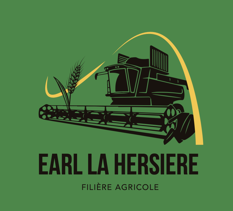 le logo earl la hersiere - logo vert tracteur